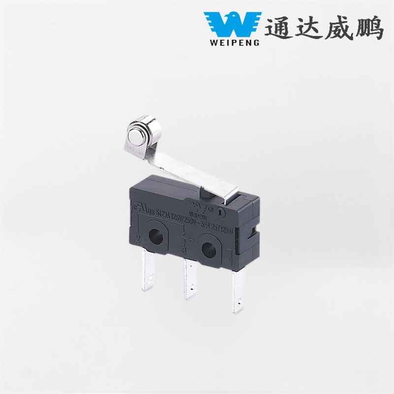 5A 125V / 250V Hoge temperatuurbestendige 3-pins microschakelaar met rol voor industriële apparatuur
