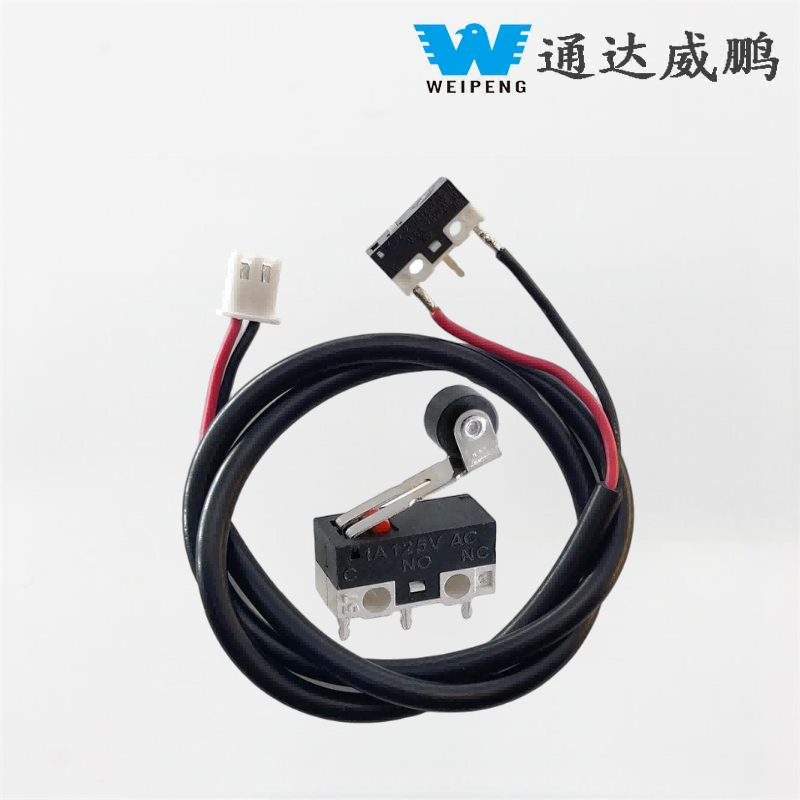 Duurzame microschakelaar met perspassing en soldeerlipjes