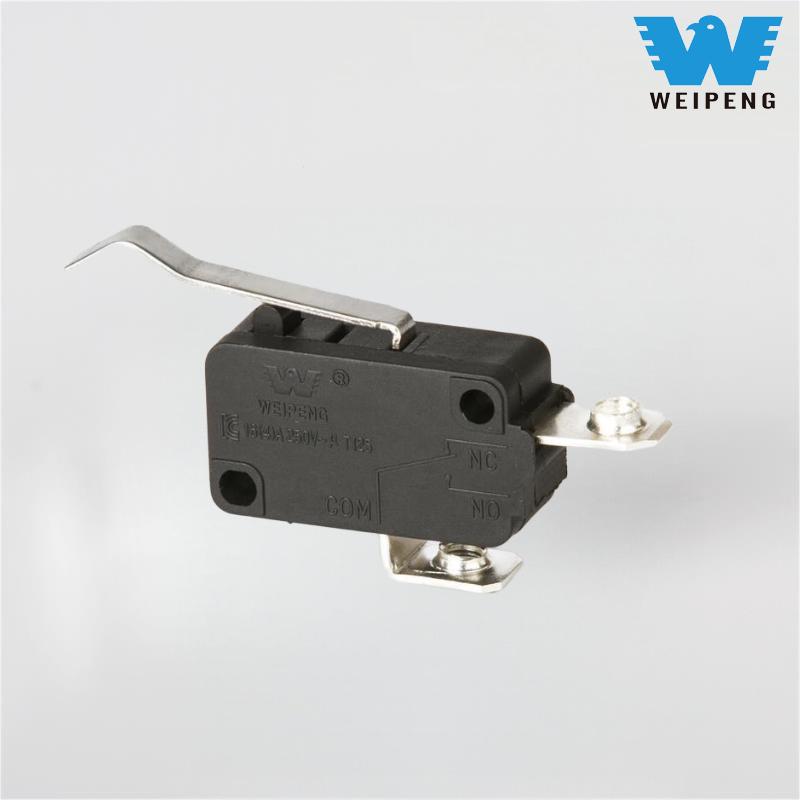 Hoogstroom microschakelaar met twee aansluitingen voor huishoudelijke apparaten