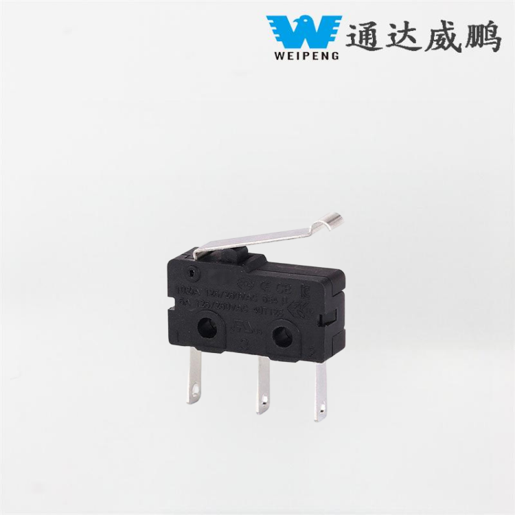 Kleine stofdichte driepolige schakelaar