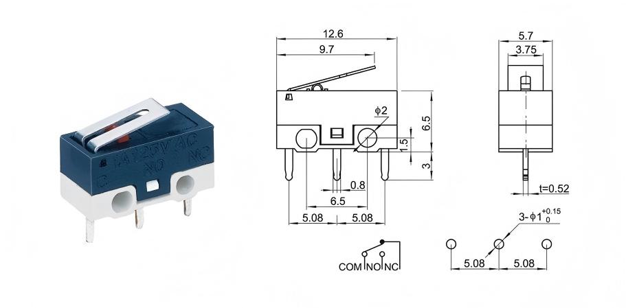 Slimme muisschakelaar voor deurslot