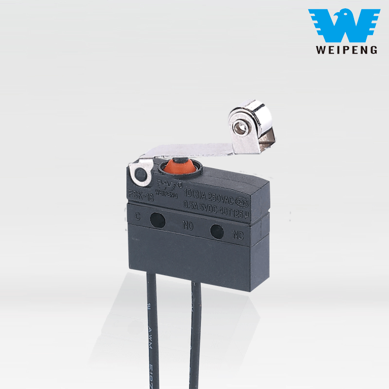 Waterdichte microschakelaar met draden en hendels