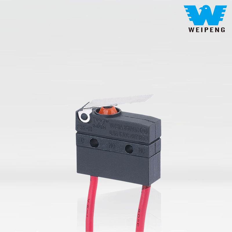 Waterdichte microschakelaar met draden voor waterpompmotor