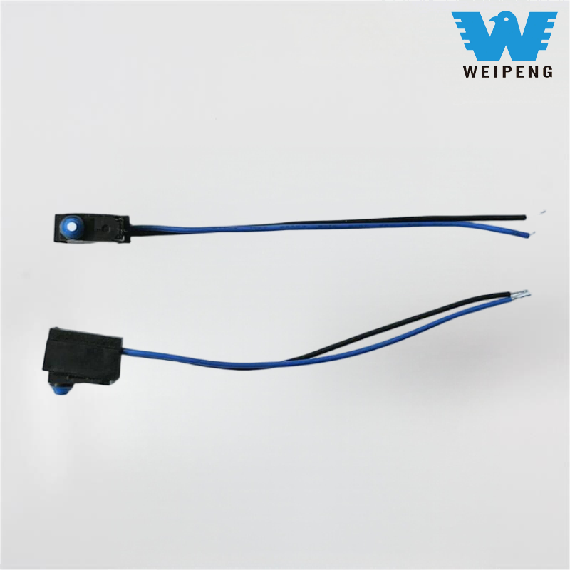 Waterdichte pin-type microschakelaar met drukknop en kabels